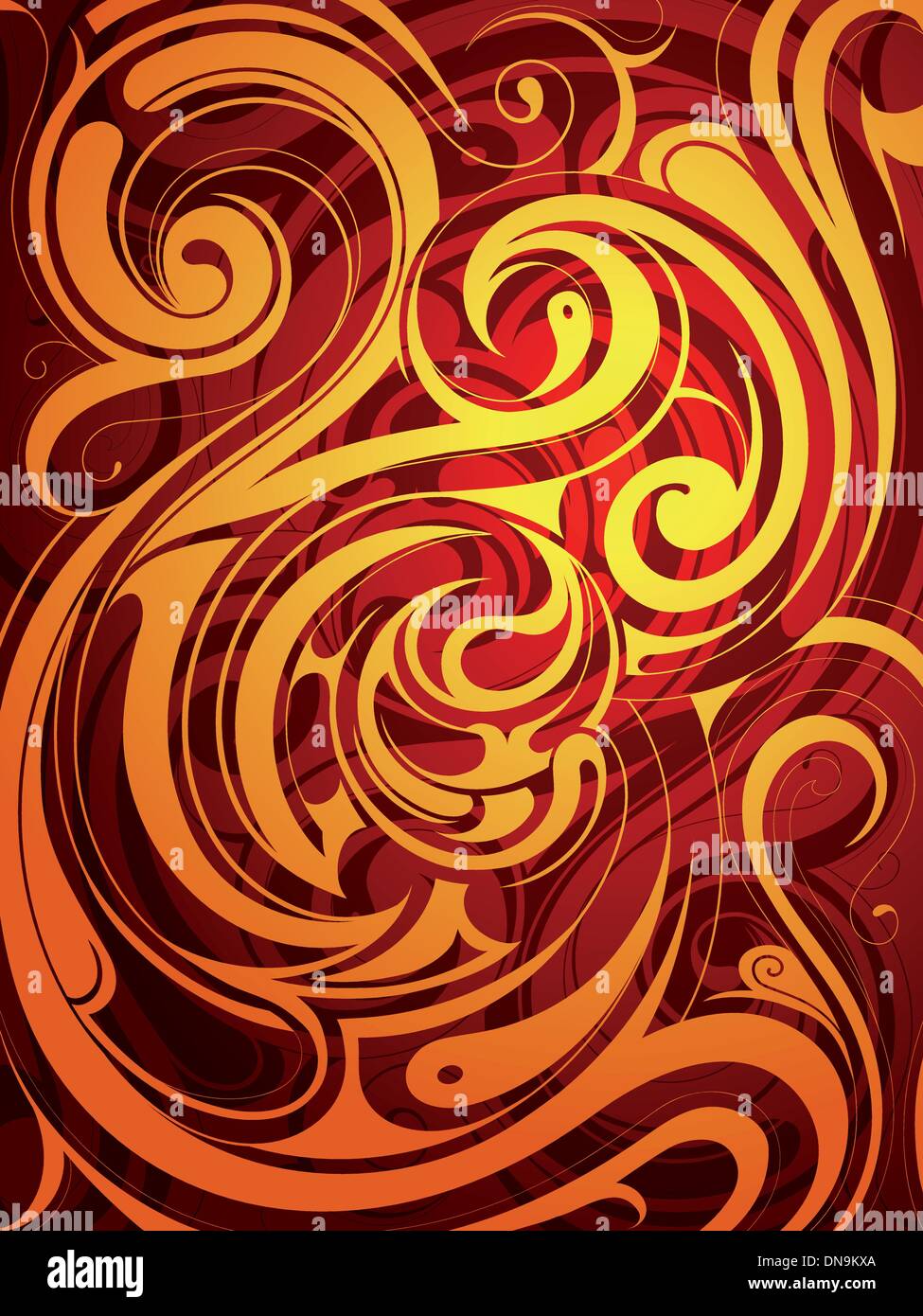 Fire flames ornament Stock Vector Image & Art - Alamy