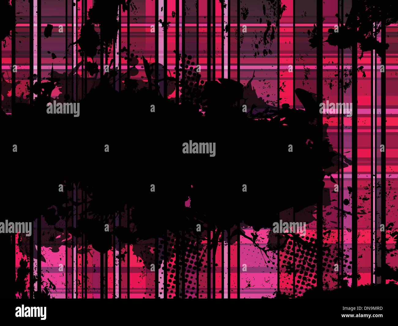 Checkered Pink Grunge Background. Stock Vector