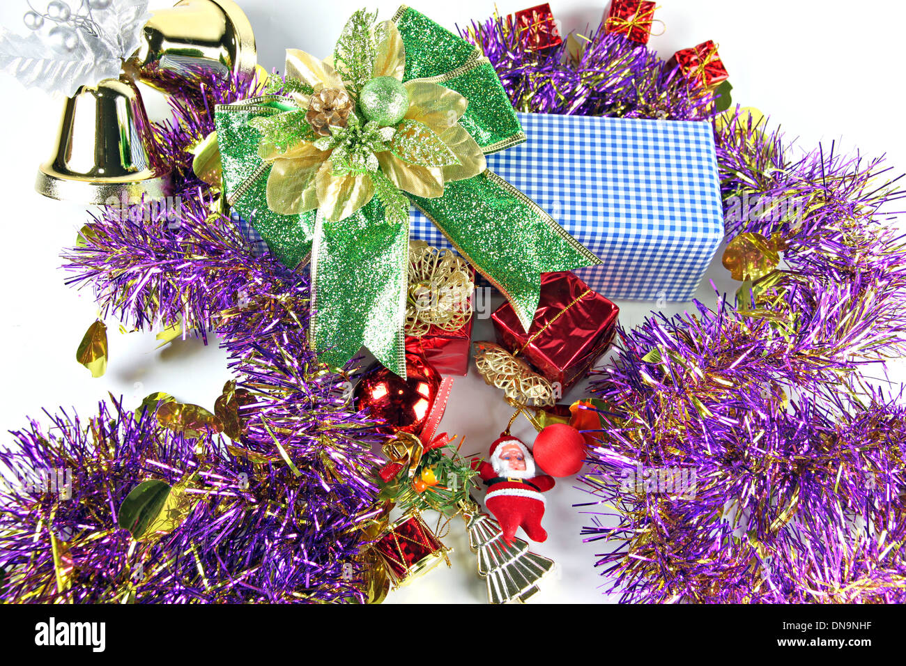 Accessory decorations in Christmas or New Year. Stock Photo