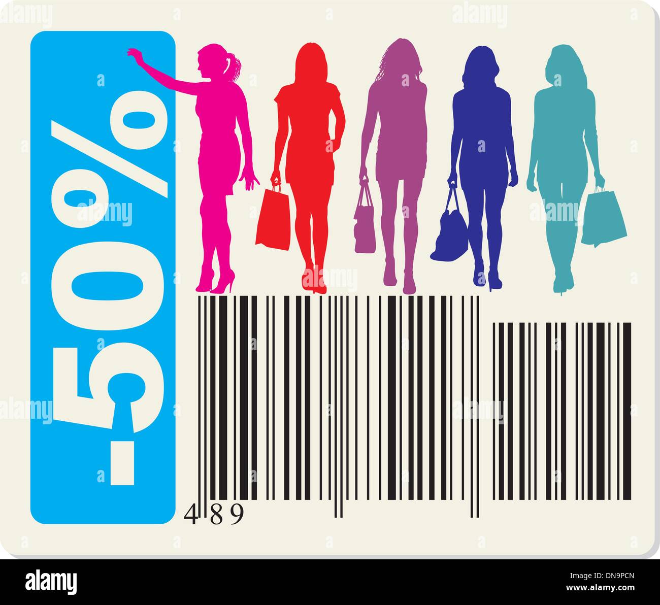 Pcn Sticker Sticker to fifty percent discount Stock Vector Image & Art - Alamy