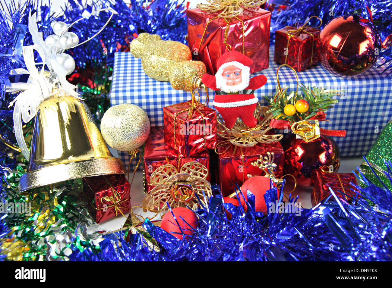Accessory decorations in Christmas or New Year. Stock Photo