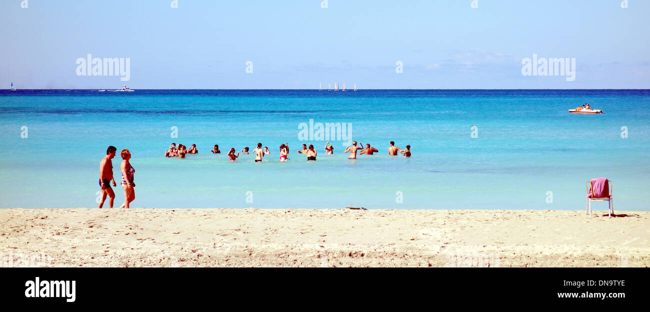Aquatic activities at a resort in Varadero, Cuba Stock Photo