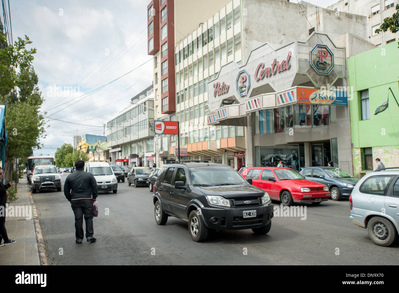 Downtown Rio Gallegos Argentina Stock Photo