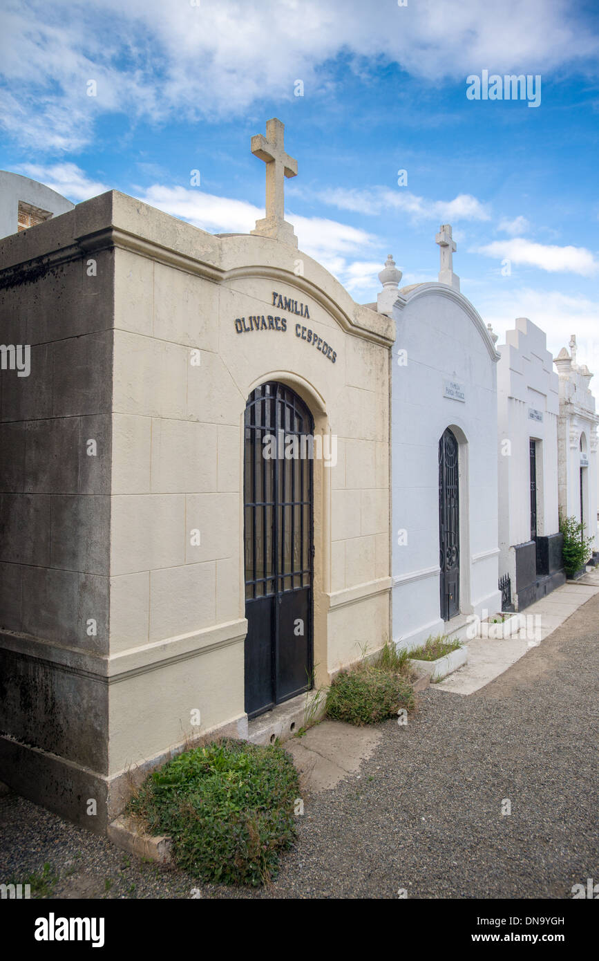 Municipal Cemetery, Punta Arenas Chile Stock Photo