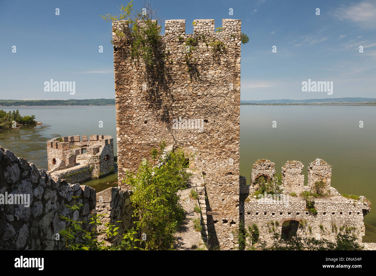Gobulac fortress, Iron Gates Danube river, Serbia, Europe Stock