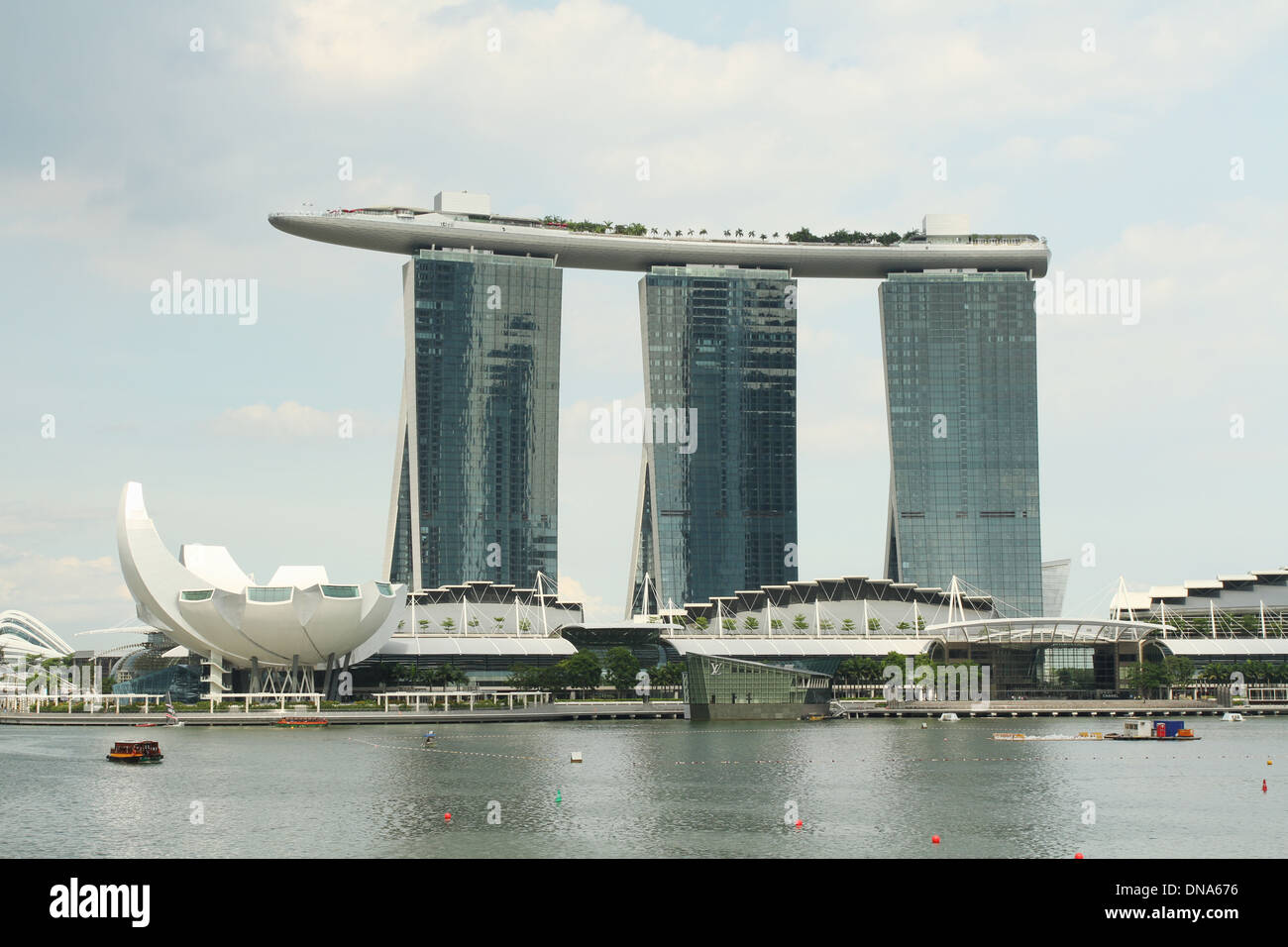 Marina Bay Sands Hotel. Singapore. Stock Photo