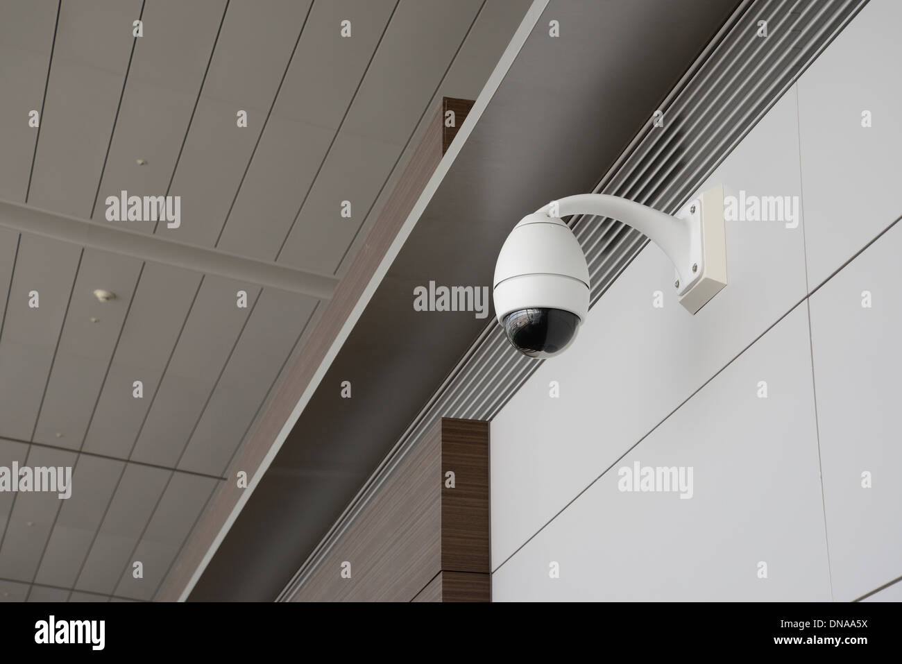 cctv on a wall Stock Photo