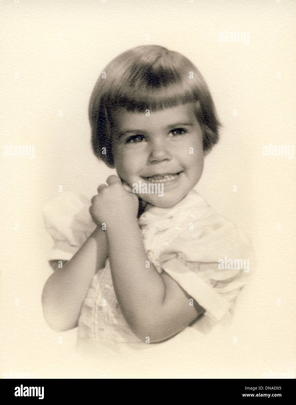 Young Girl, Portrait, 1960's Stock Photo