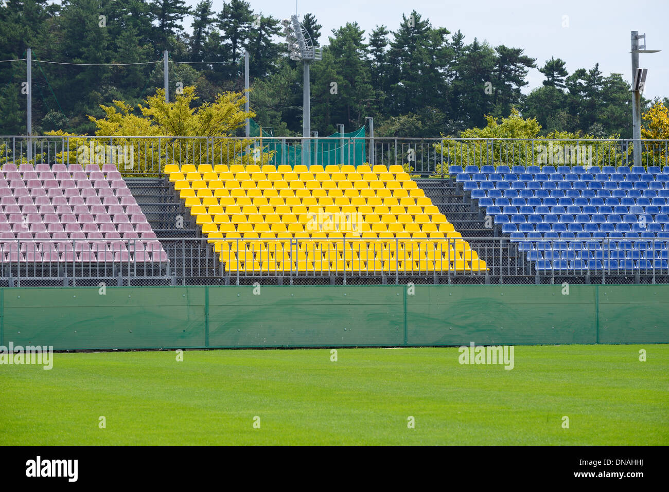 arranged Seats in arena Stock Photo