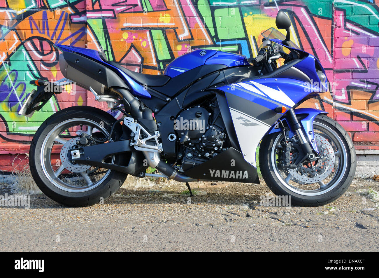 2009 Yamaha YZF-R1 motorcycle Stock Photo