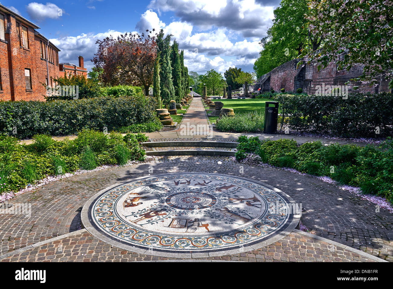 The Roman Gardens Chester UK Stock Photo 64781579 Alamy