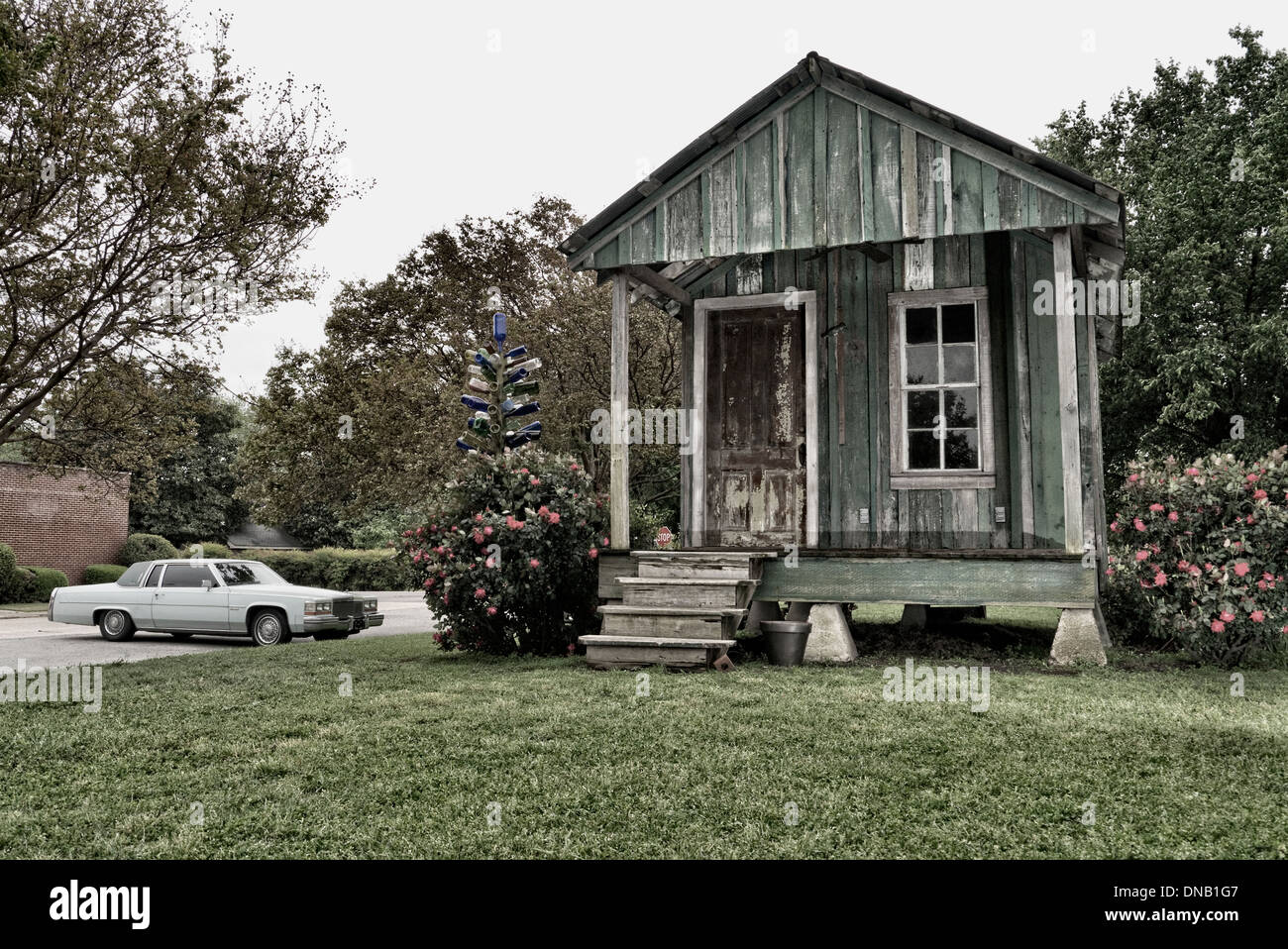Muddy Waters Shotgun shack in Mississippi USA Stock Photo
