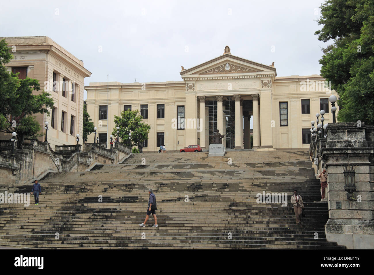 Universidad de La Habana, San Lázaro, Vedado, Havana, Cuba, Caribbean Sea, Central America Stock Photo