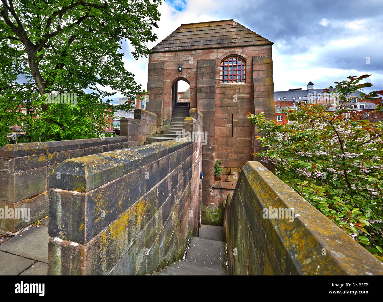 Chester North West England The Roman Walls Stock Photo Alamy
