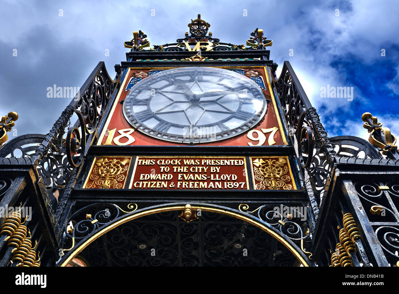 Eastgate Clock Chester North West England Stock Photo Alamy