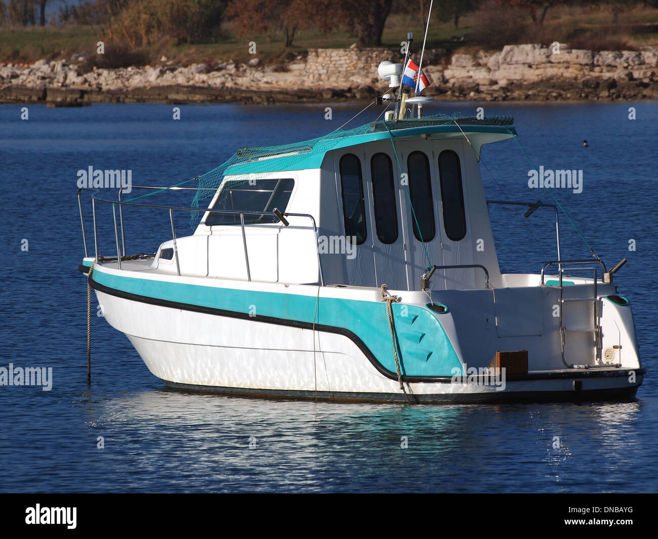 yacht anchored in the bay Stock Photo - Alamy