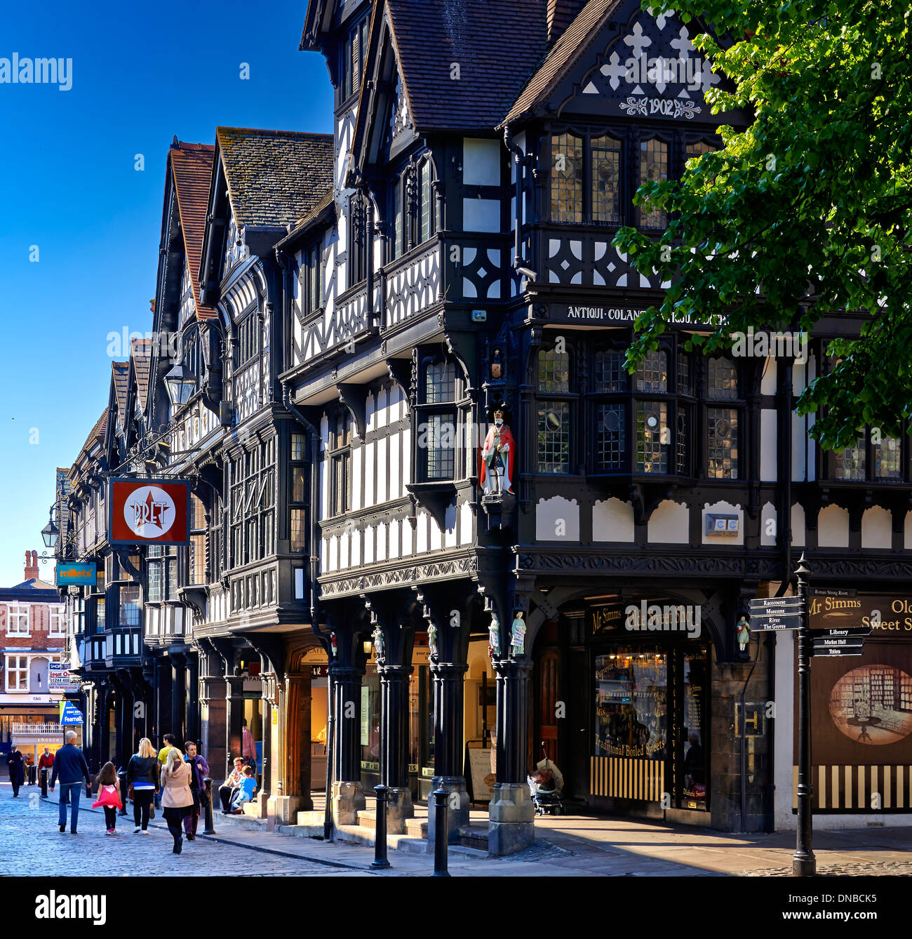 Chester City North West England Stock Photo Alamy