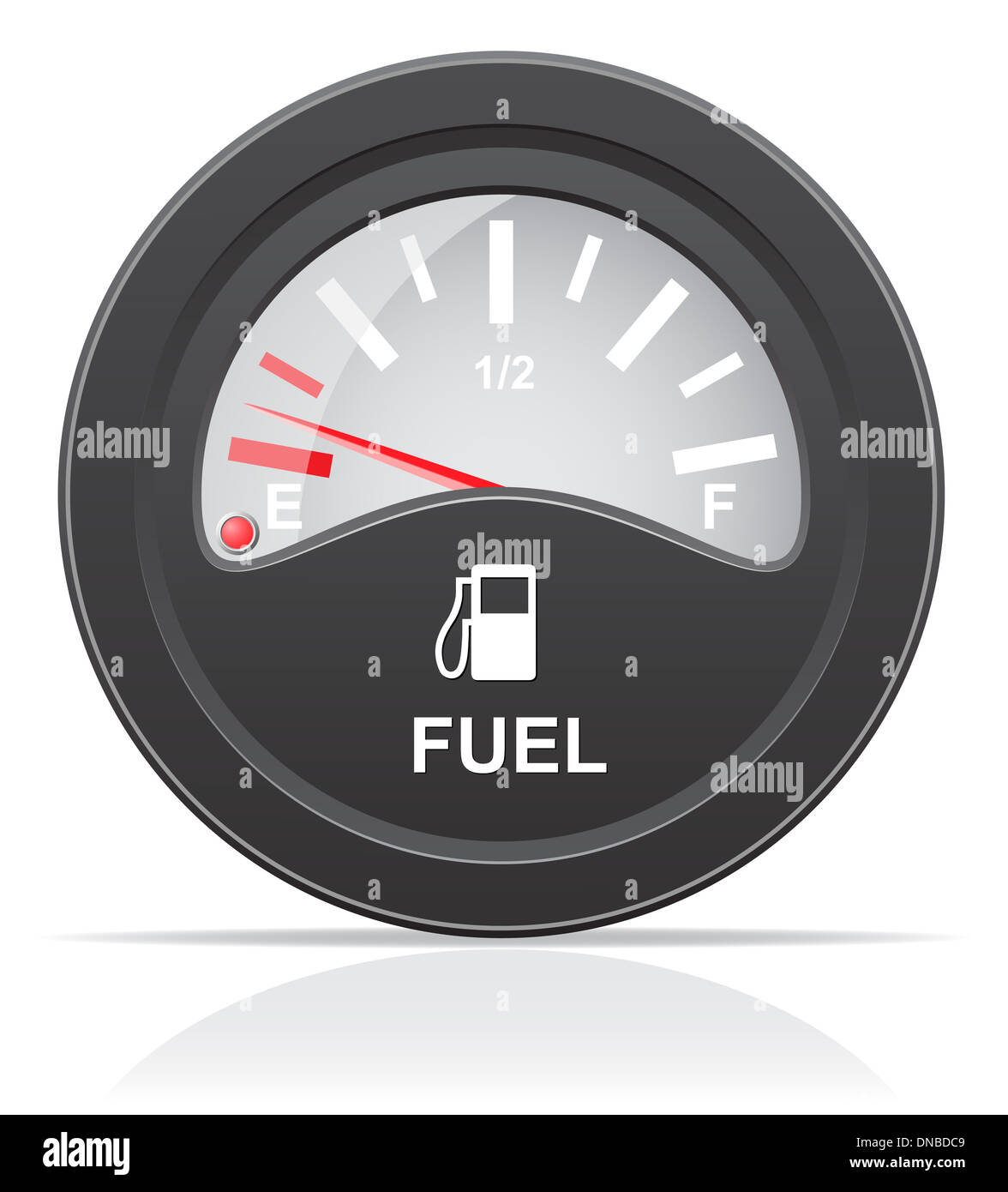 fuel level indicator illustration isolated on white background Stock ...