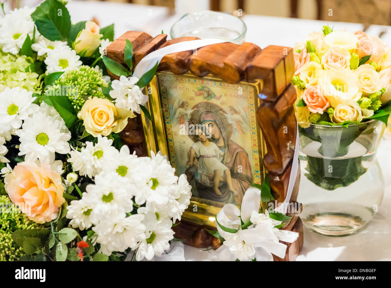 Orthodox wedding day icon Stock Photo Alamy