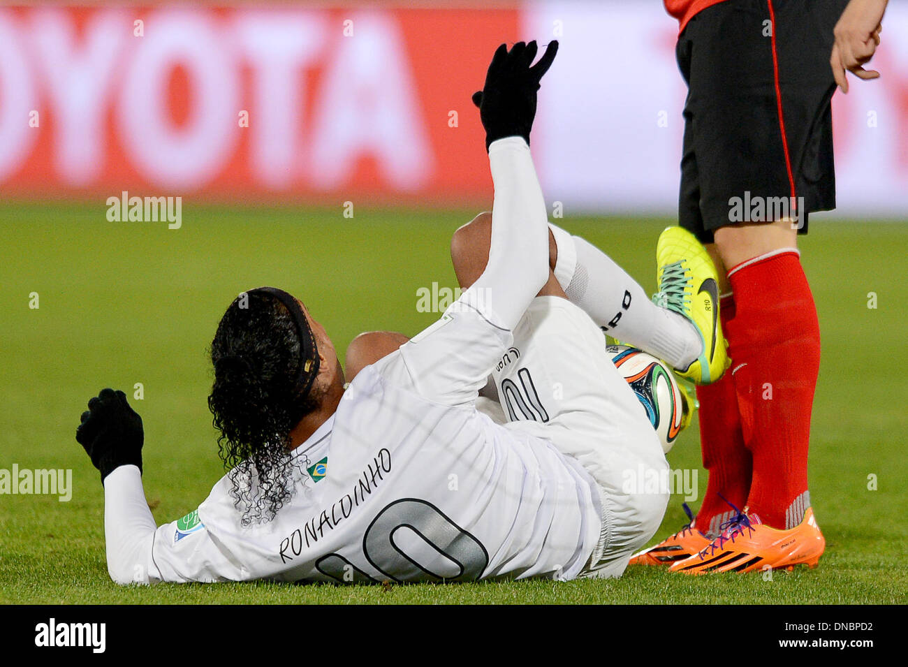 Marrakech , Morocco. 21st Dec, 2013. RONALDINHO celebrates his