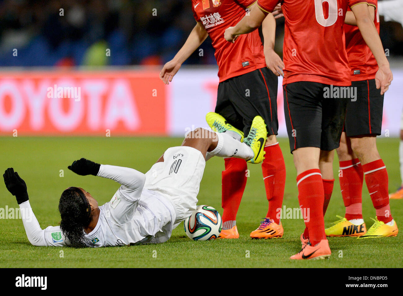 Marrakech , Morocco. 21st Dec, 2013. RONALDINHO celebrates his