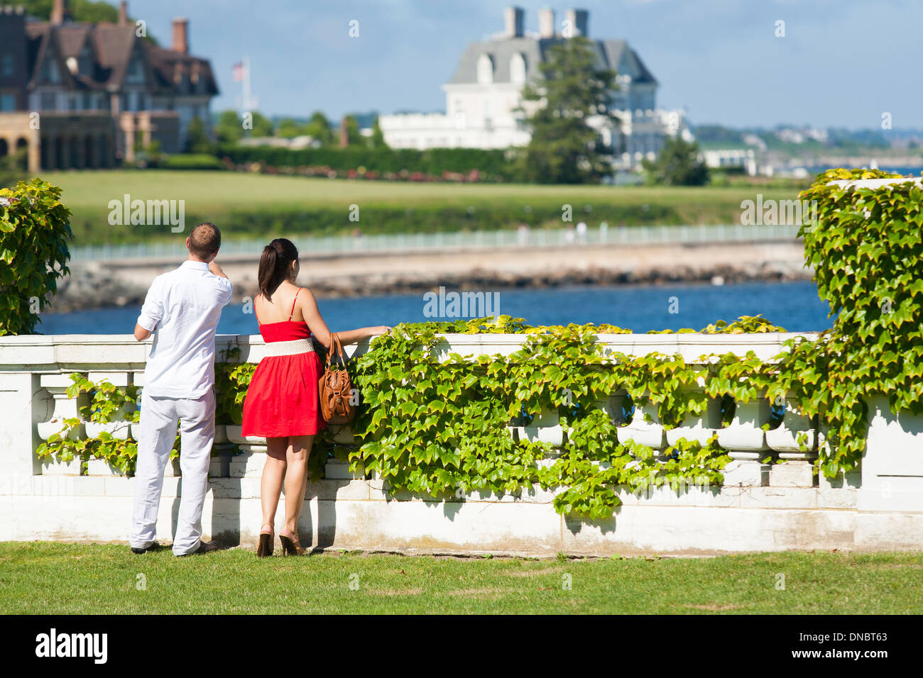 The View From The Garden Of Rosecliff A Newport Mansion Or Cottage