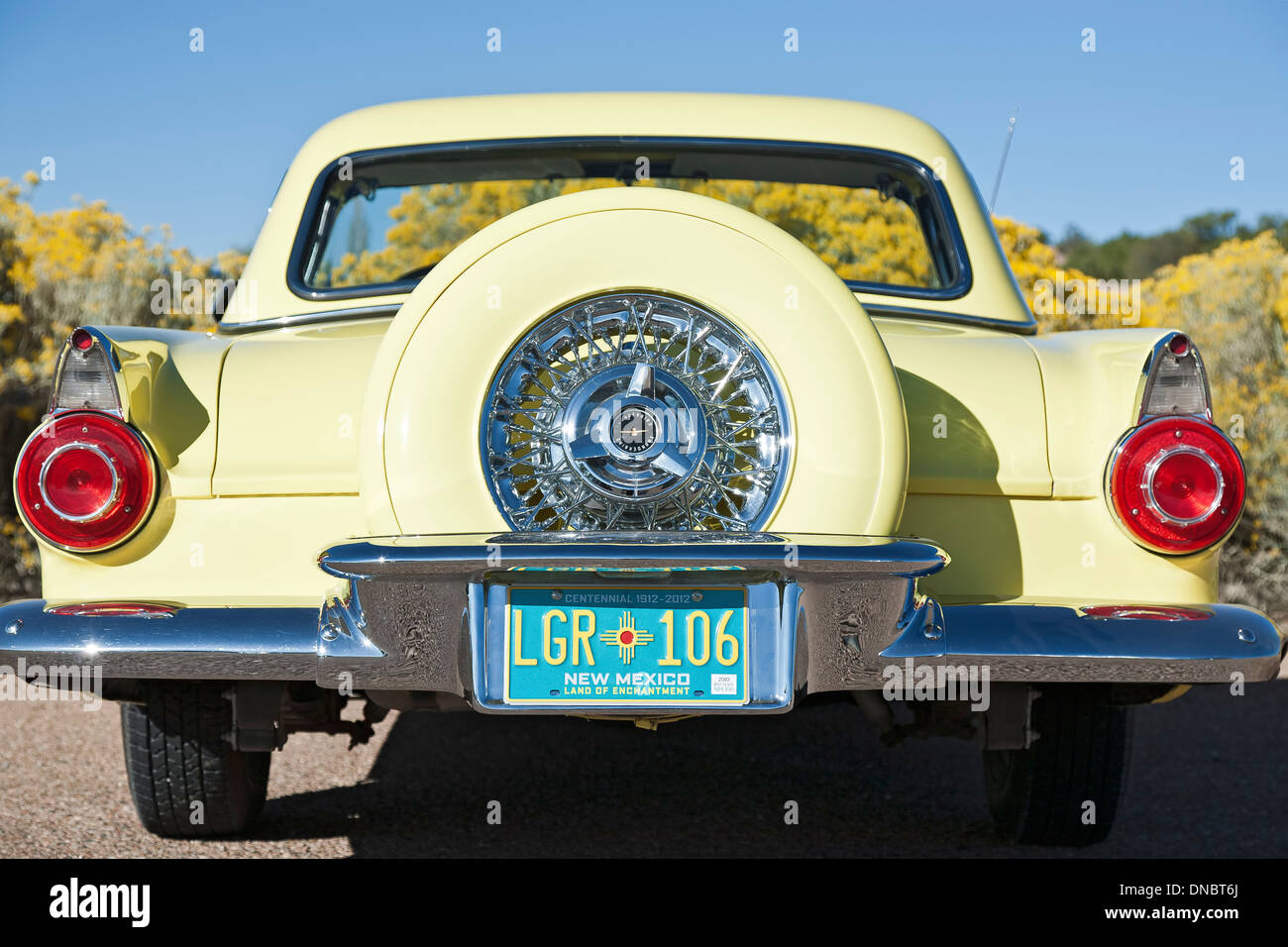 1956 Ford Thunderbird, Santa Fe, New Mexico USA Stock Photo