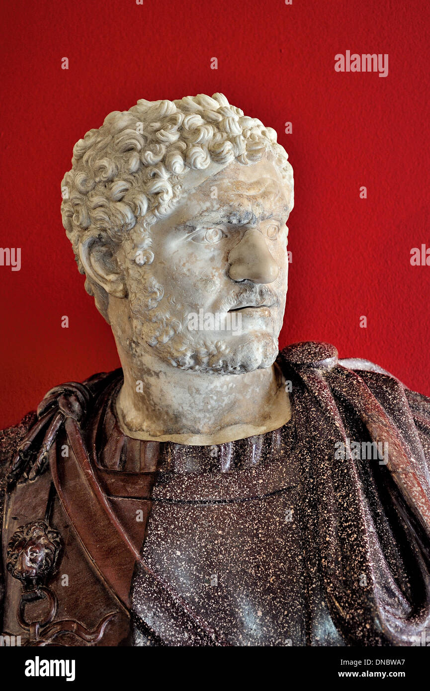 Marble sculpture of Caracalla, Capitoline Museums, Rome, Italy. Stock Photo