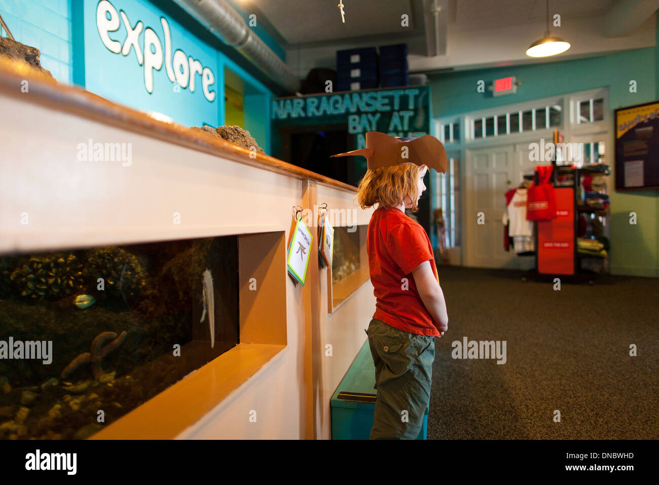Children and teens explore exhibits at Save The Bay's Exploration