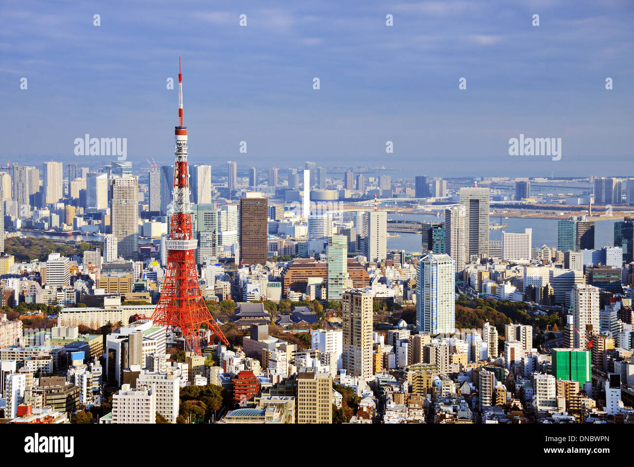 Tokyo Tower in Tokyo, Japan. Stock Photo