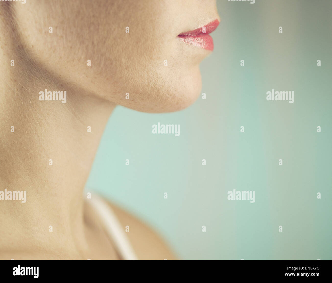 Jawline mouth side view hires stock photography and images Alamy