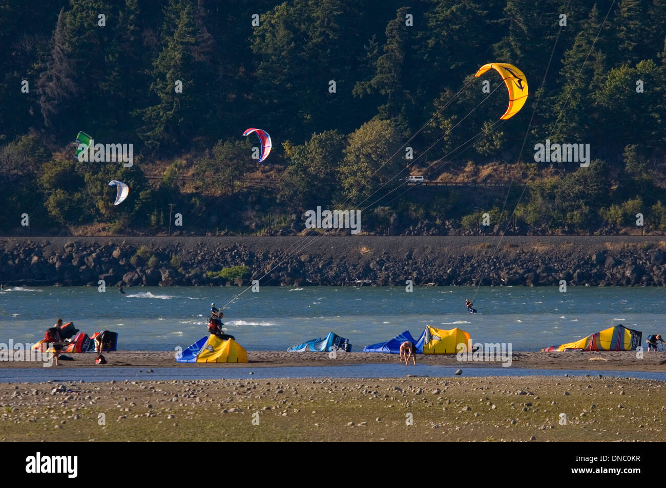 Kiteboarding, Hood River, Columbia River National Scenic Area