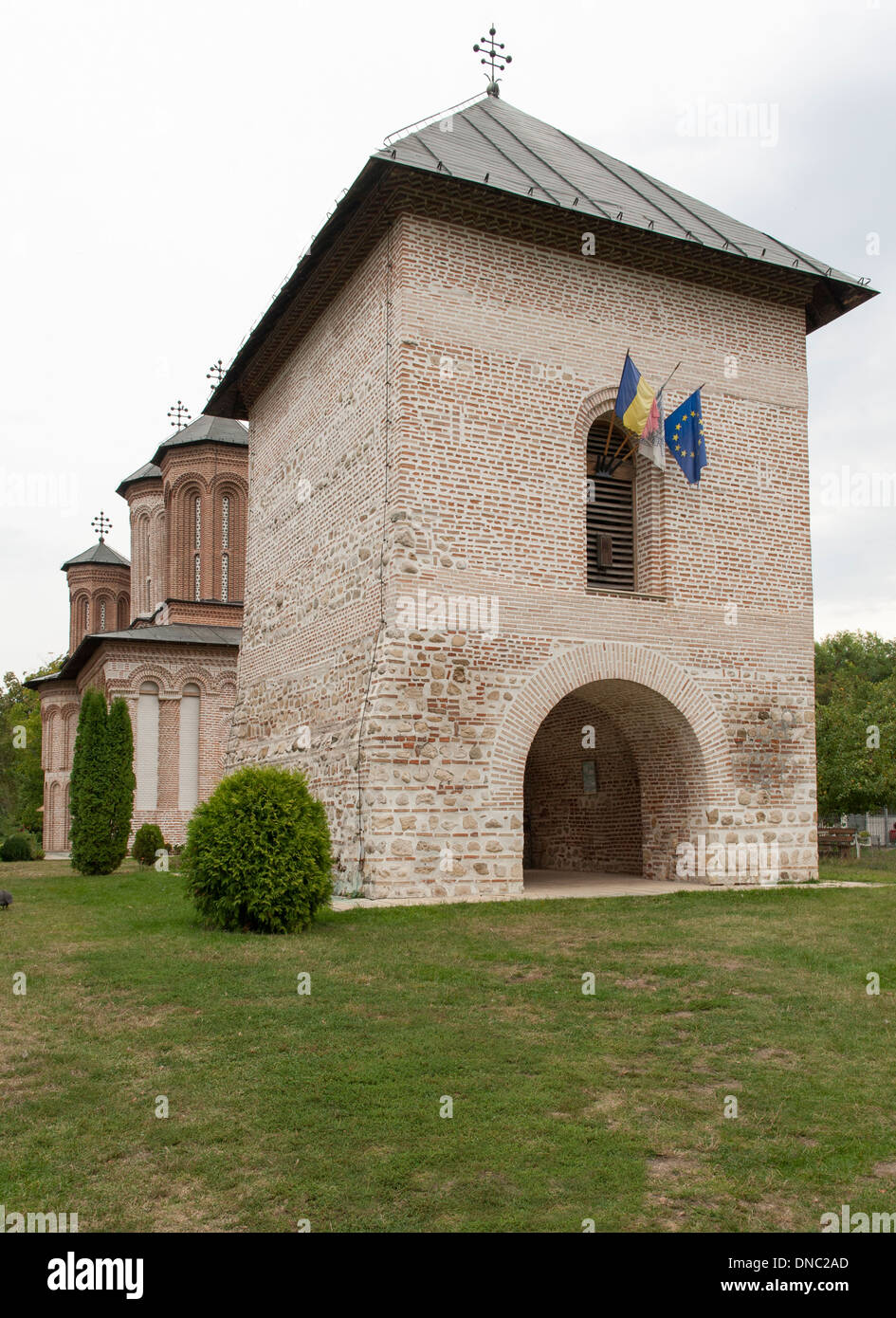 Snagov Monastery in Romania where the remains of Vlad the Impaler (aka Dracula) are said to lie. Stock Photo