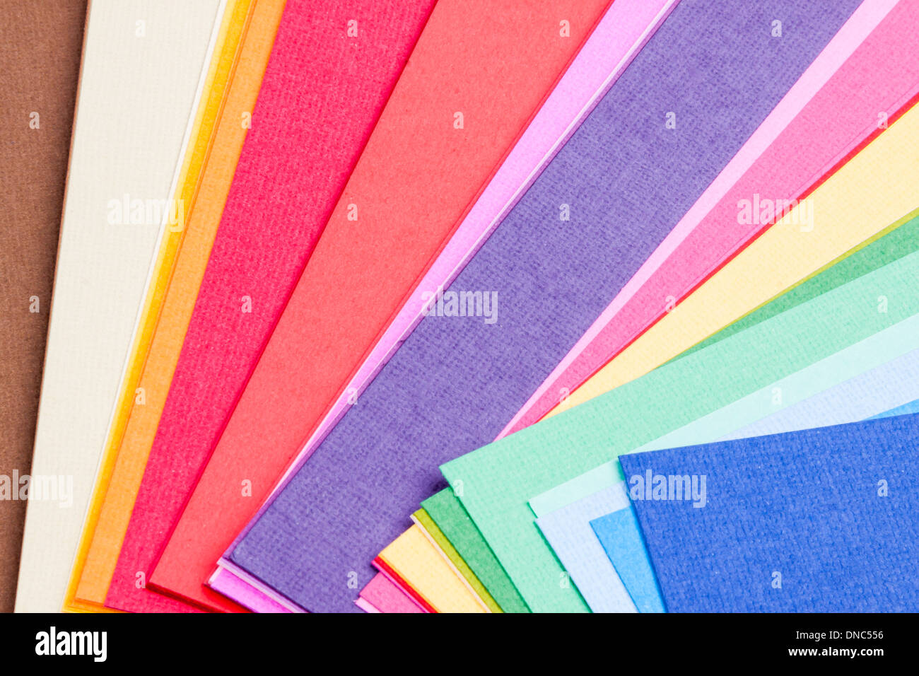 Colourful paper palette Stock Photo Alamy