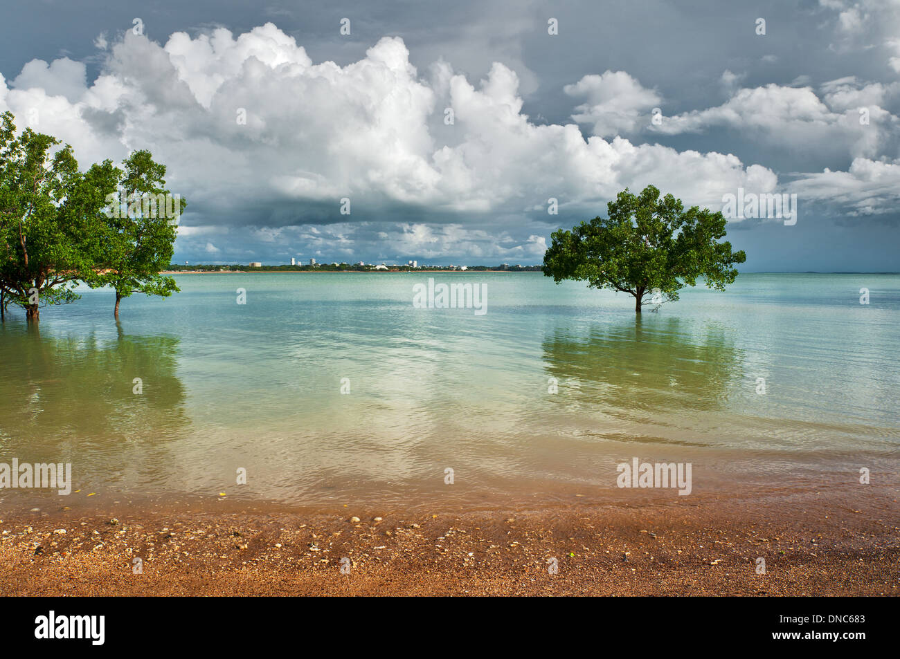 Heavy clouds approaching Darwin's Fannie Bay Stock Photo Alamy