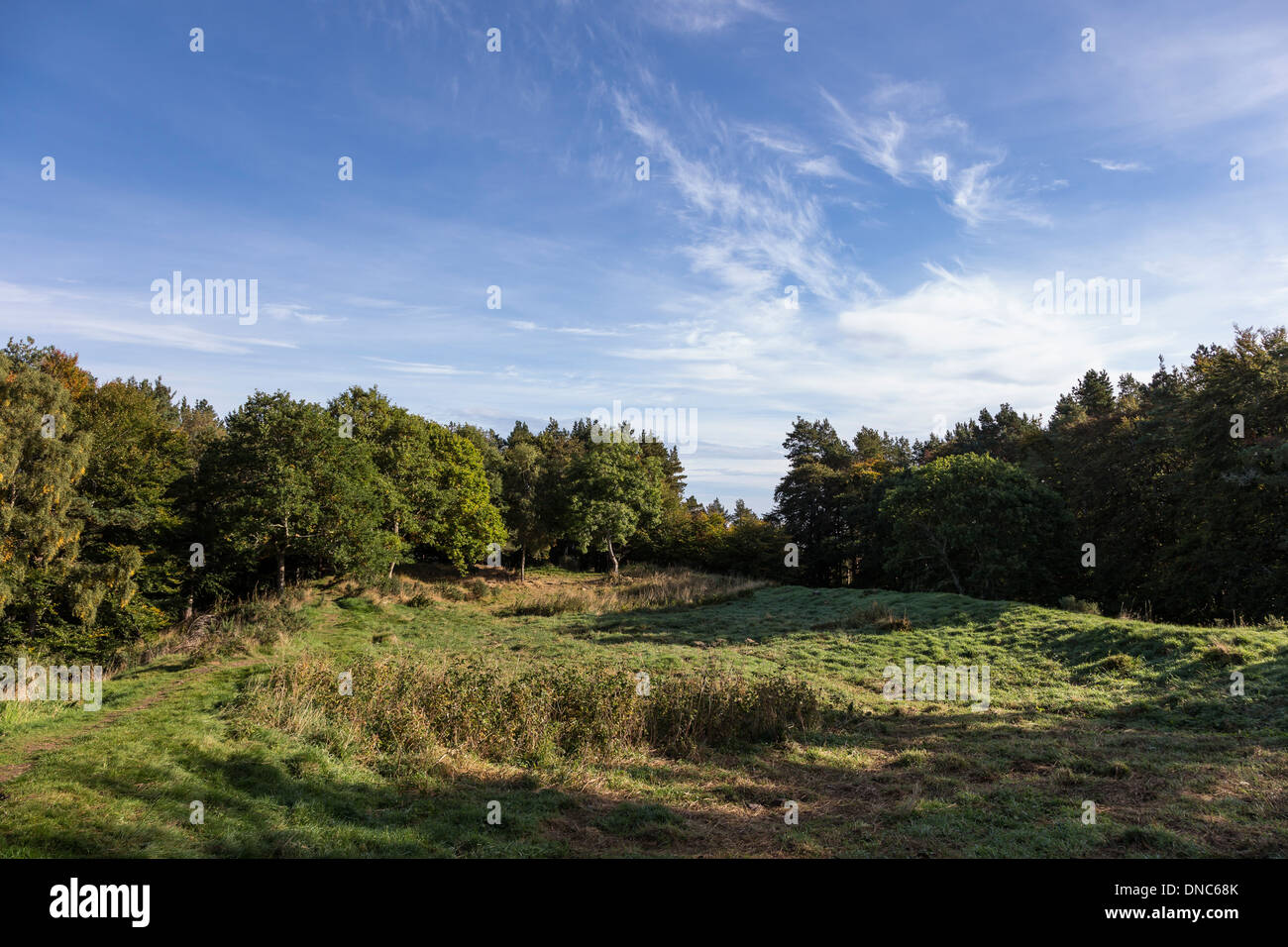 Site of Pictish Hillfort at Craig Phadrig in Inverness-shire, Scotland. Stock Photo