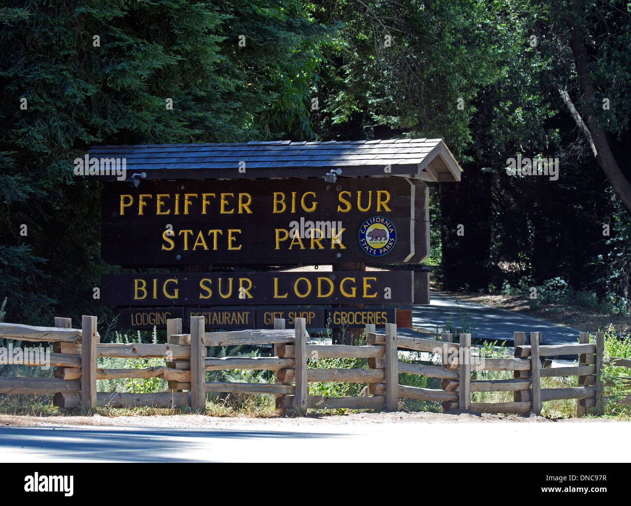 Pfeiffer Big Sur State Park Stock Photo