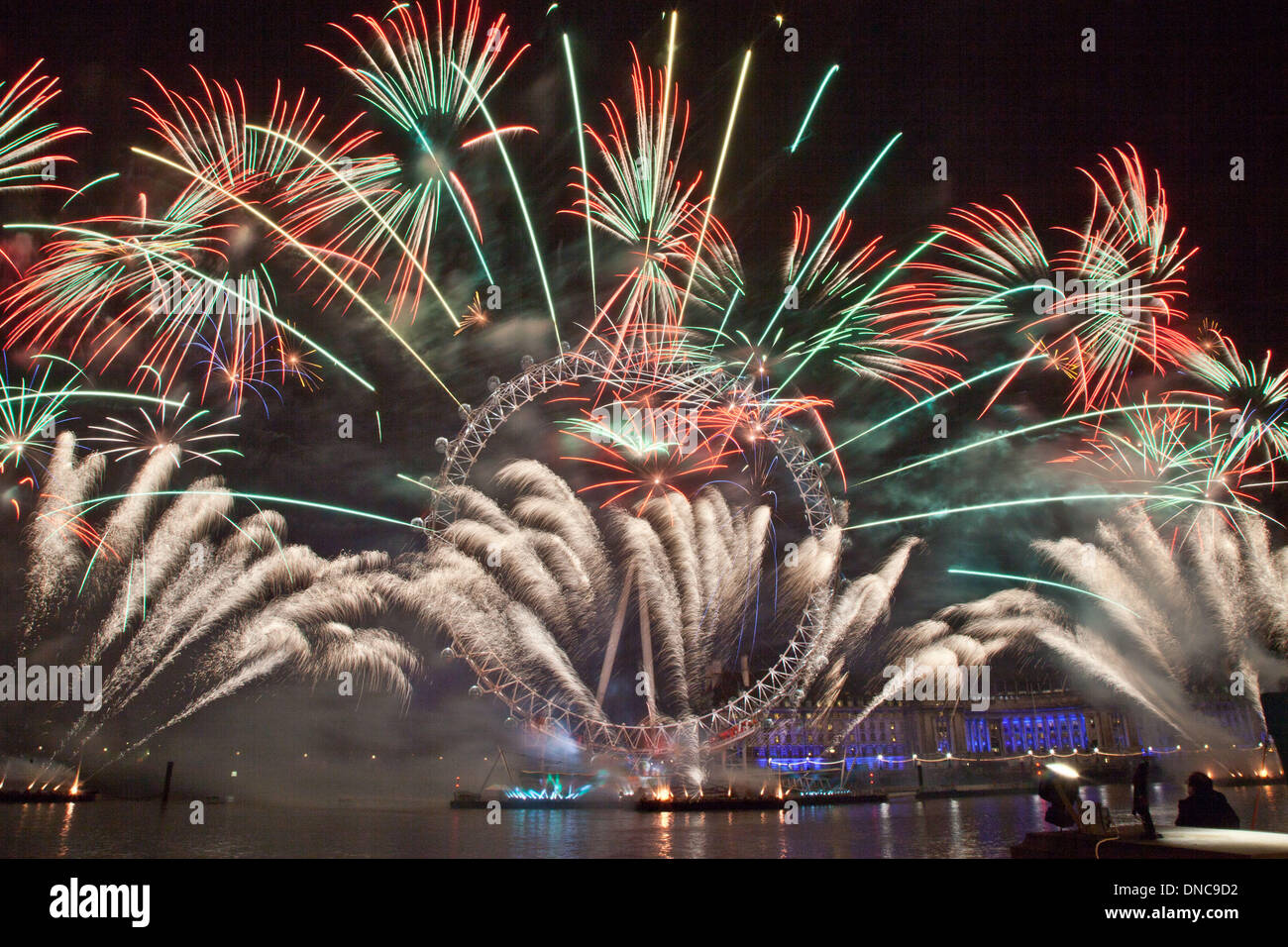 Firework images from 2012/2013. This years celebrations will include a 'multi-sensory' firework display. there will be a host of special effects involving sight, sound, fruit flavours and fruit smells. Stock Photo