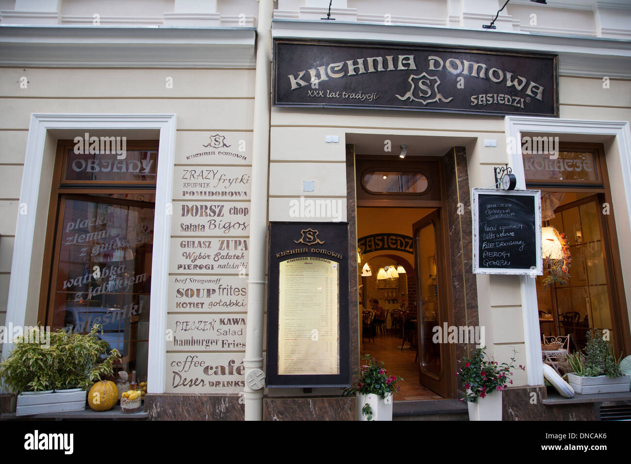 Kuchnia Domowa Restaurant; Kazimierz; Krakow; Poland Stock Photo - Alamy