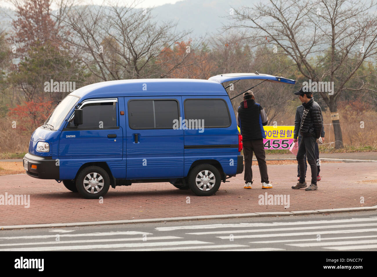 Minivan - South Korea Stock Photo