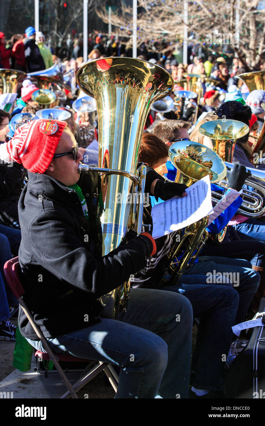 Tuba christmas denver hires stock photography and images Alamy