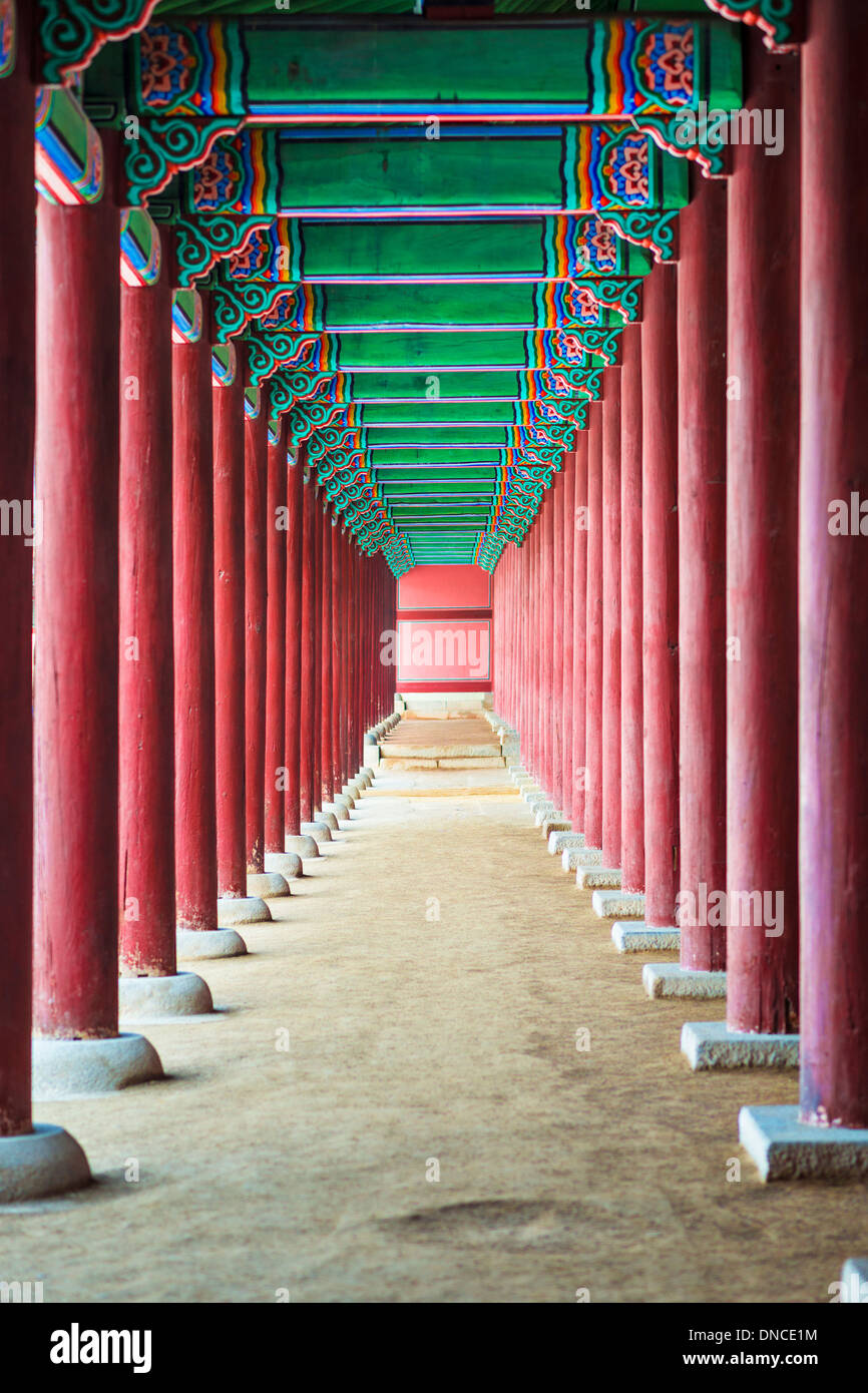 Gyeongbokgung Palace grounds in Seoul, South Korea. Stock Photo