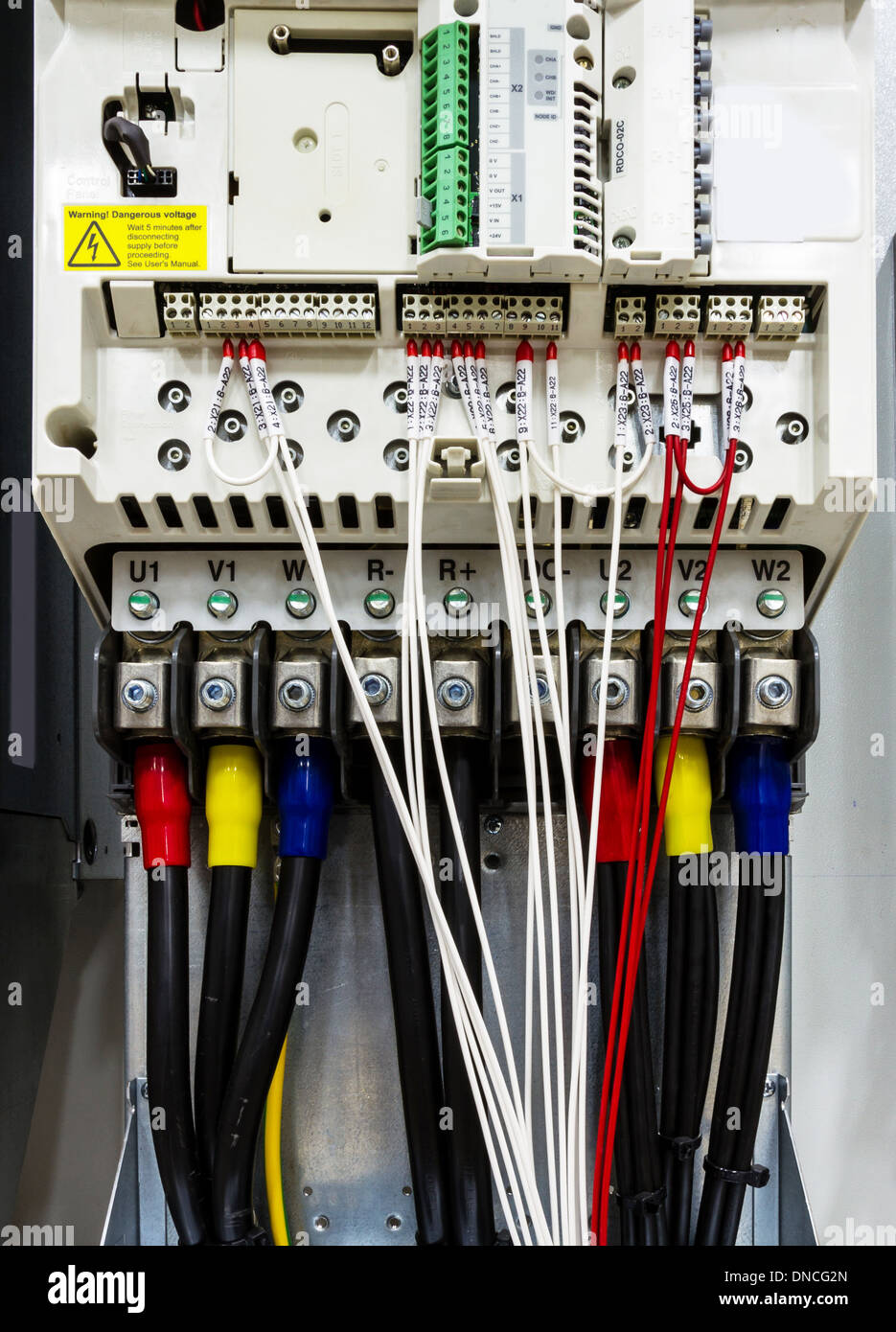 New control panel wiring Stock Photo Alamy