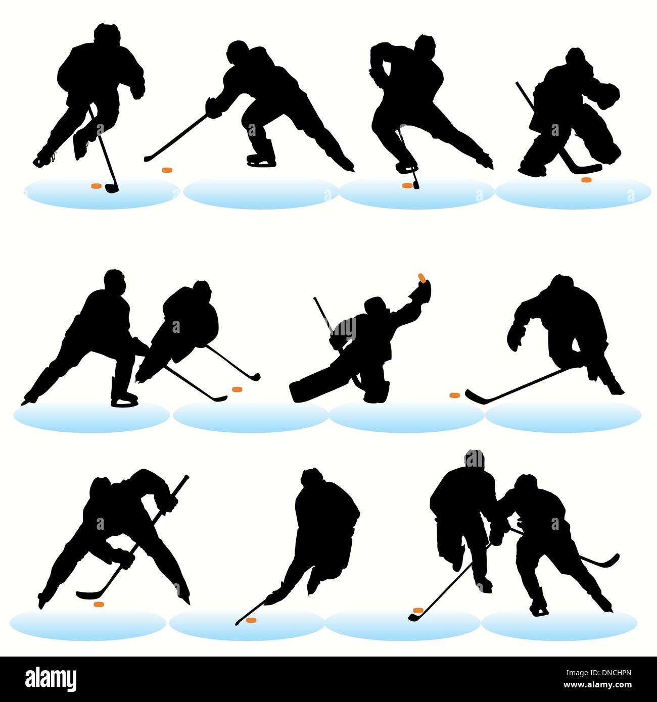 ice-hockey-silhouettes-set-stock-vector-image-art-alamy