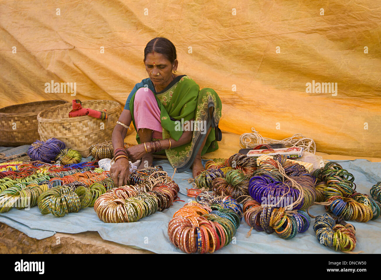Bangle vendor hires stock photography and images Alamy