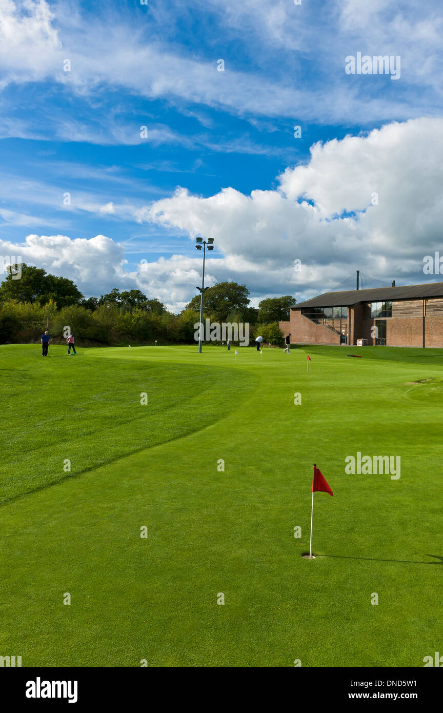 Christchurch Golf Club Dorset UK. Course, holes, practice putting area  Stock Photo - Alamy