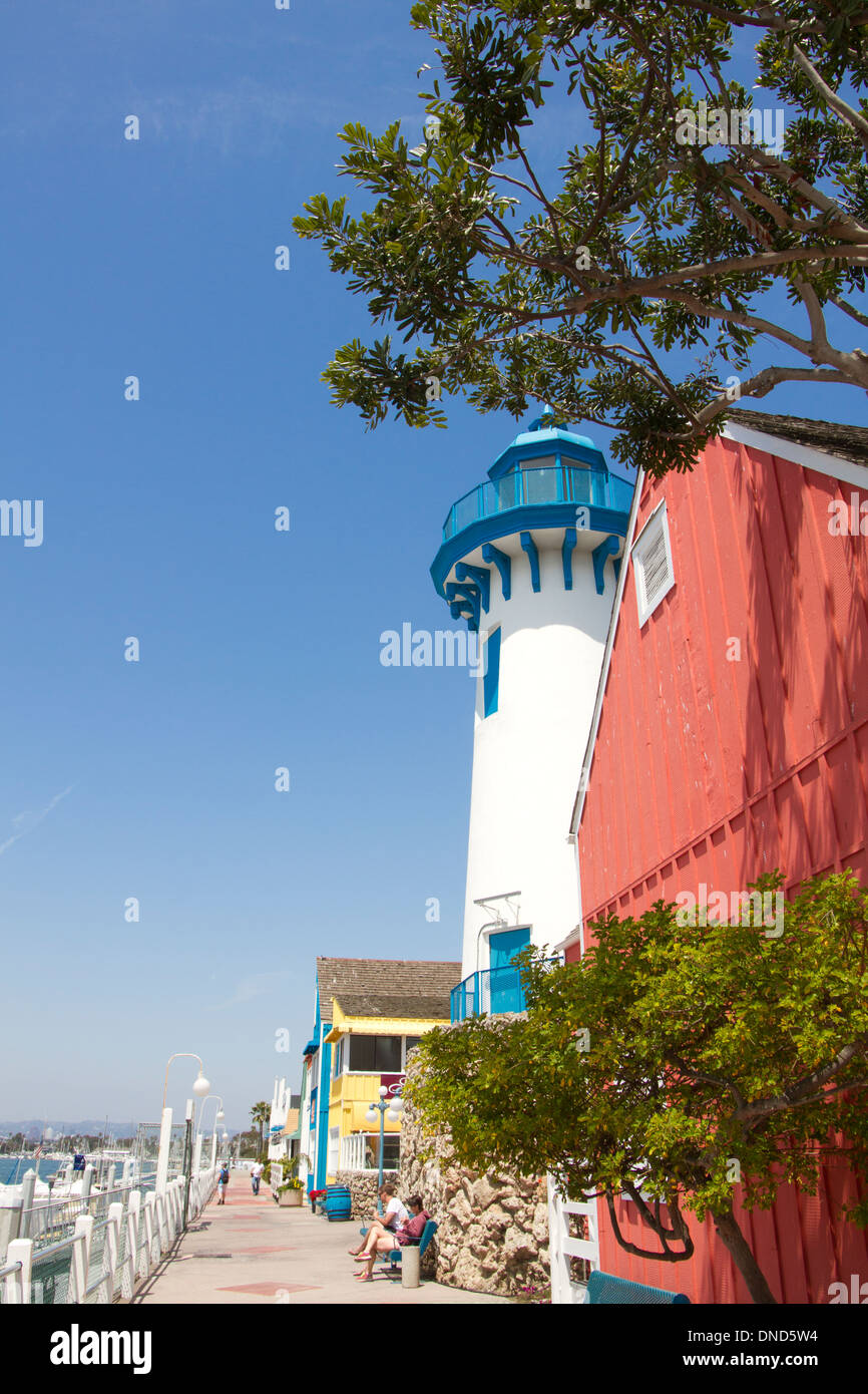 Lighthouse at Fisherman's Wharf, Marina del Ray, Los Angeles