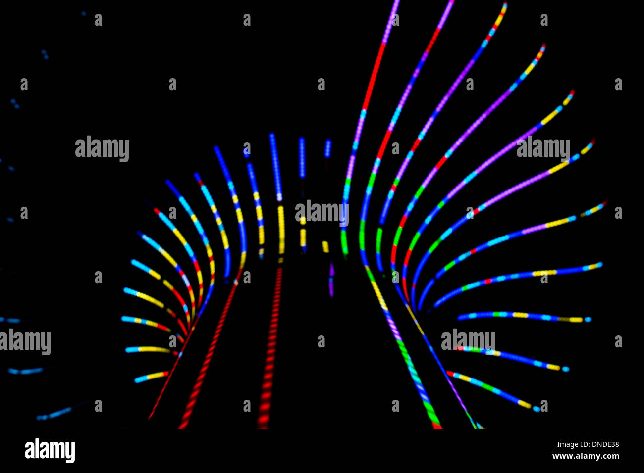 Neon blend circle lines hi-res stock photography and images - Alamy