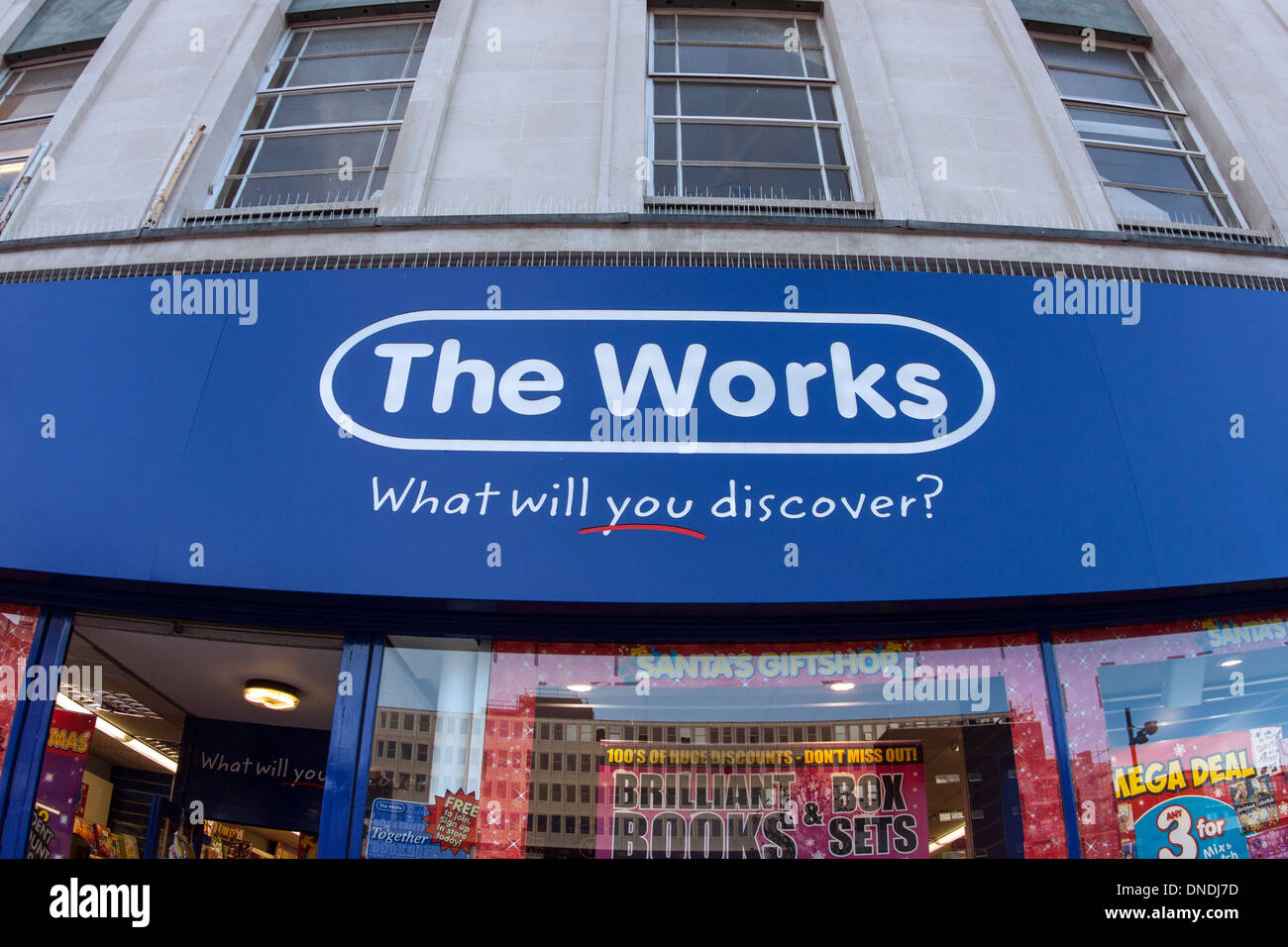 The Works Discount Store Stock Photo Alamy