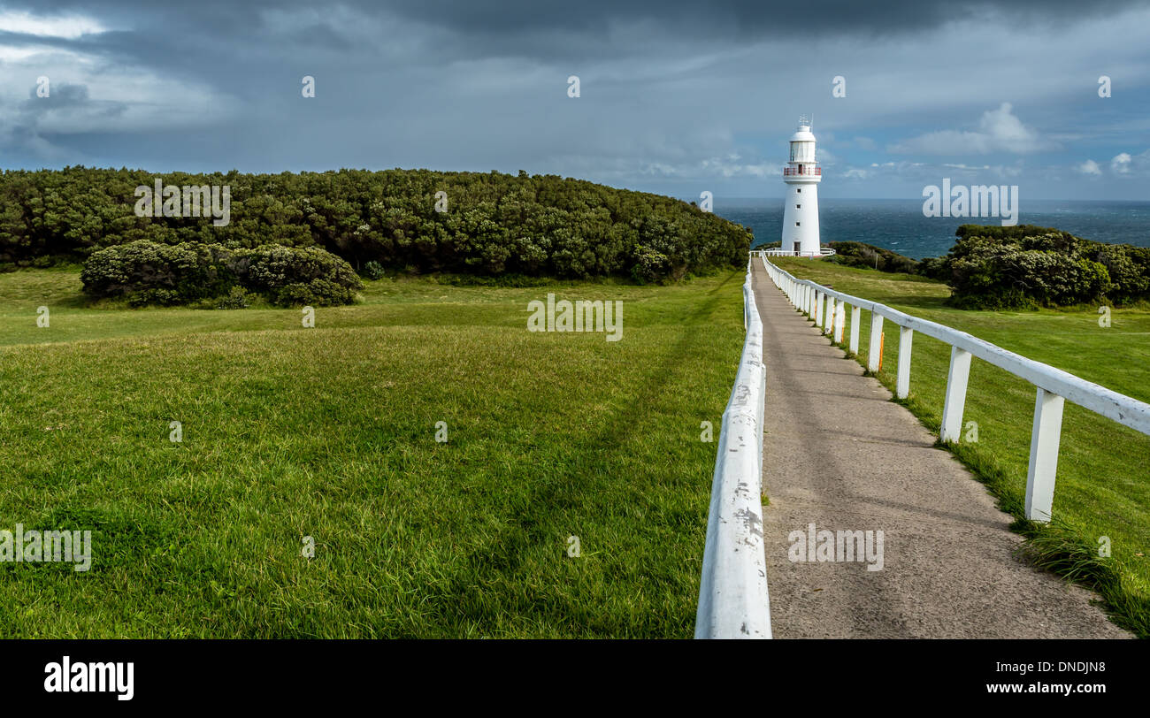 Cape Otway Lighthouse, Cape Otway, Victoria, Australia Stock Photo
